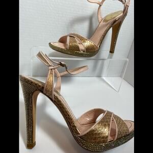 Rene Caovilla platform with Swarovski crystal
